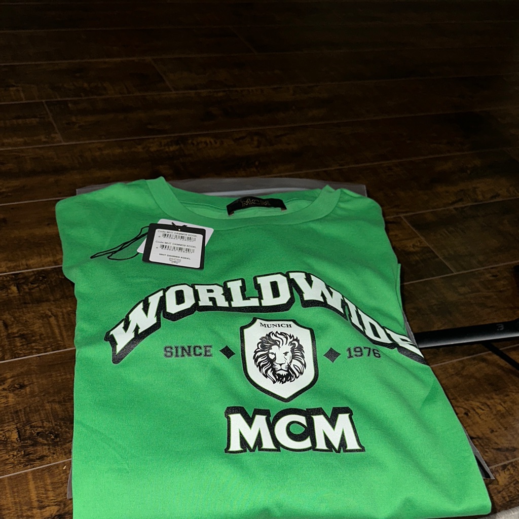 Mcm Green Worldwide Graphic Tee
